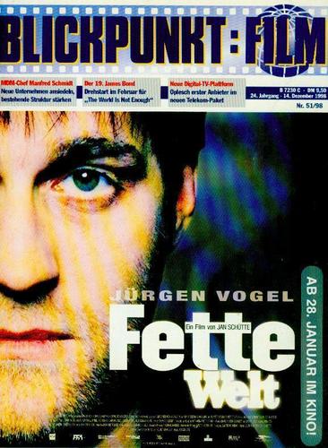 BLICKPUNKT: FILM magazine side cover Issue 51 14 December 1998