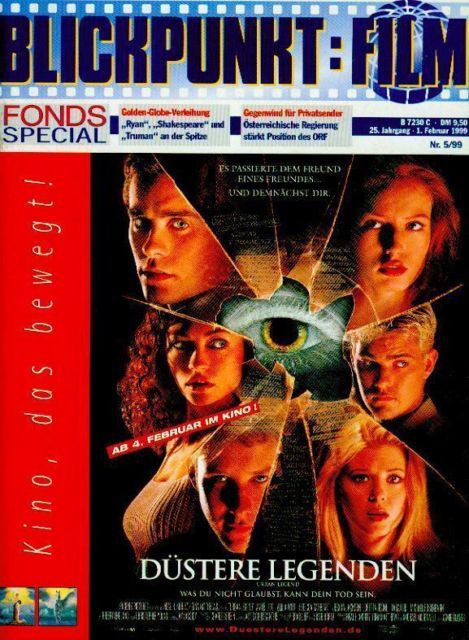 BLICKPUNKT: FILM magazine side cover Issue 5 1 February 1999