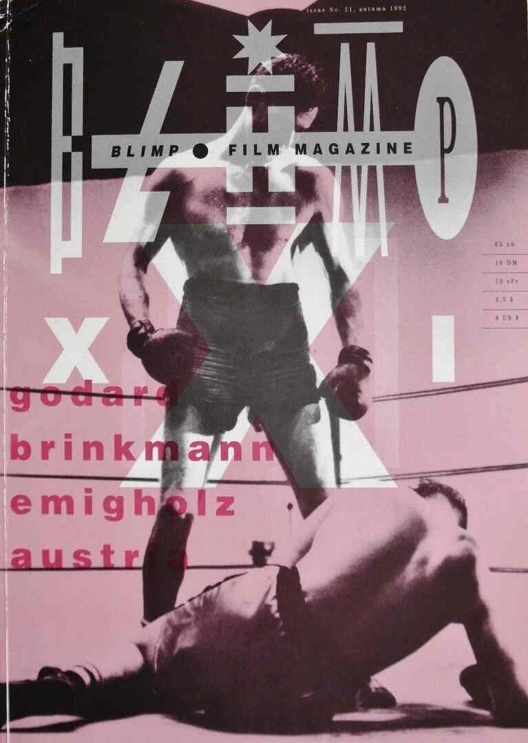 BLIMP magazine side cover Issue 21 Autumn 1992