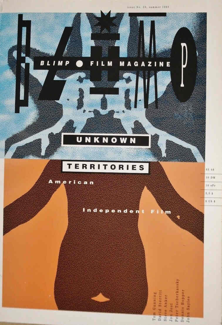 BLIMP magazine side cover Issue 20 Summer 1992