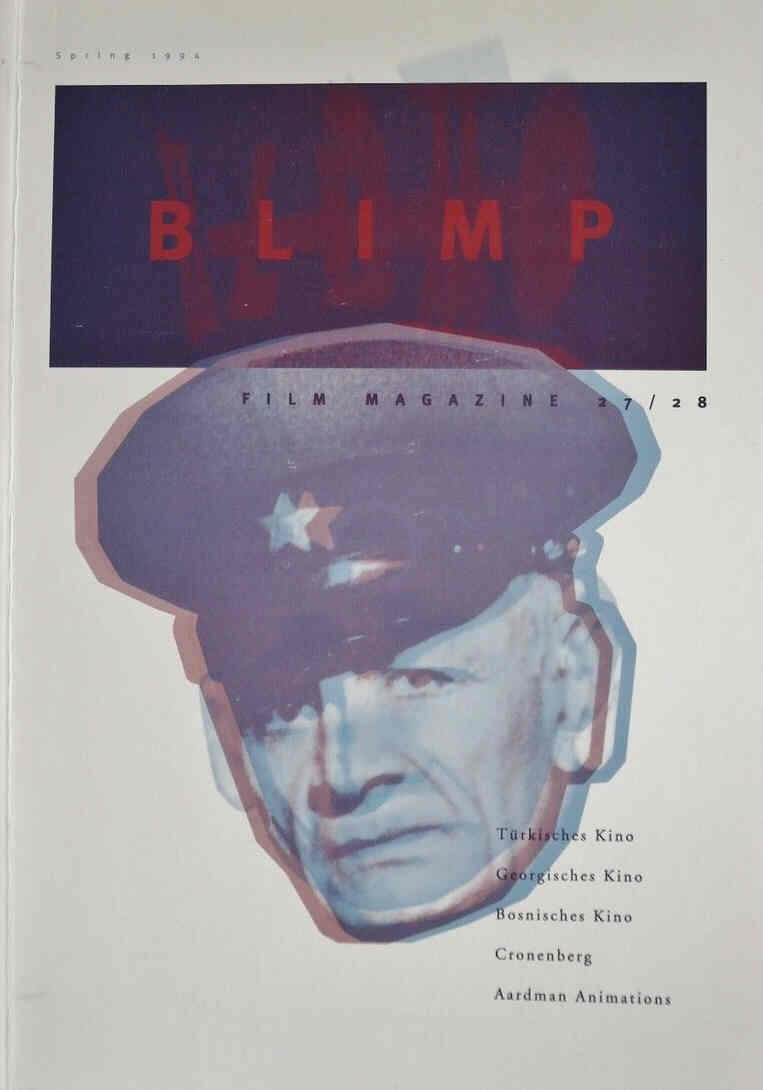 BLIMP magazine side cover Issue 27/28 Spring 1994