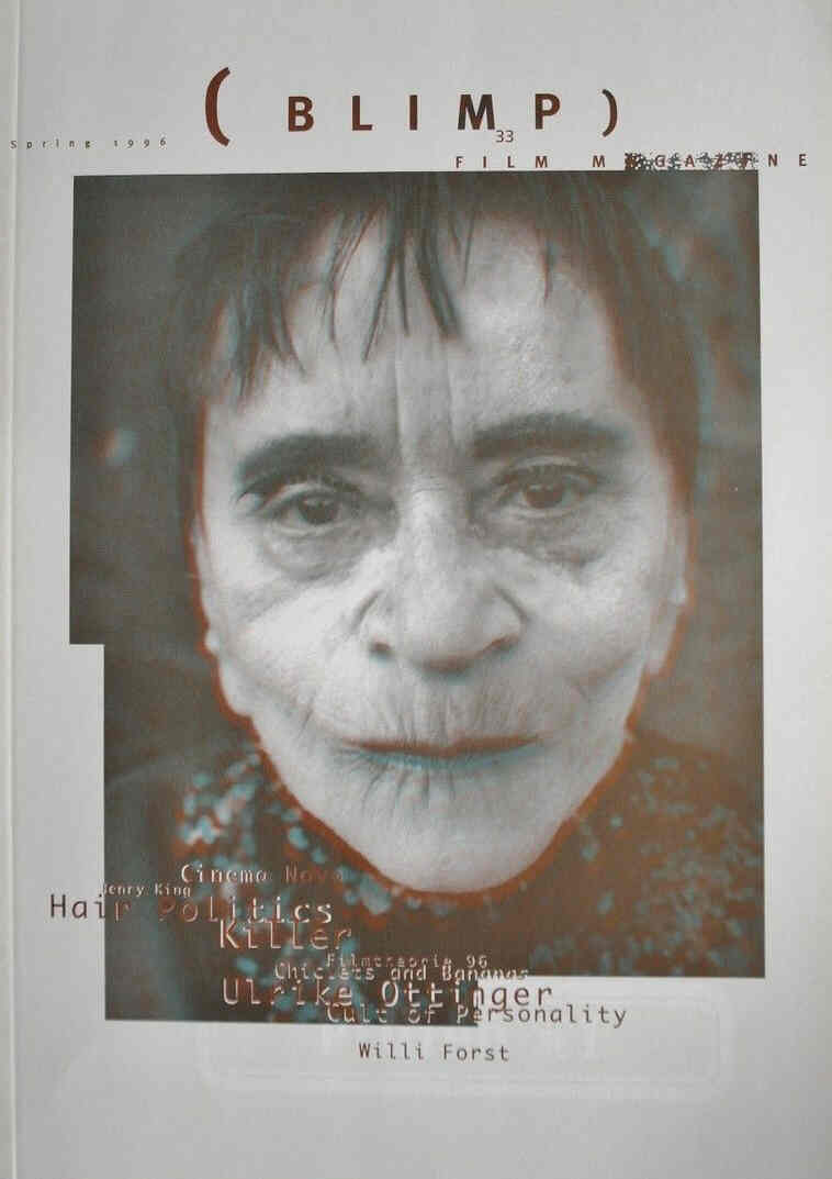 BLIMP magazine side cover Issue 33 Spring 1996