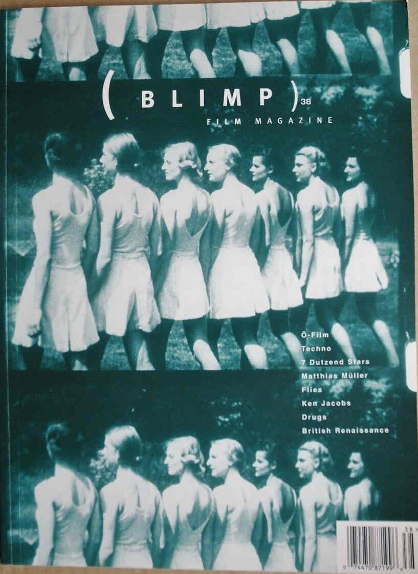 BLIMP magazine side cover Issue 38  1998