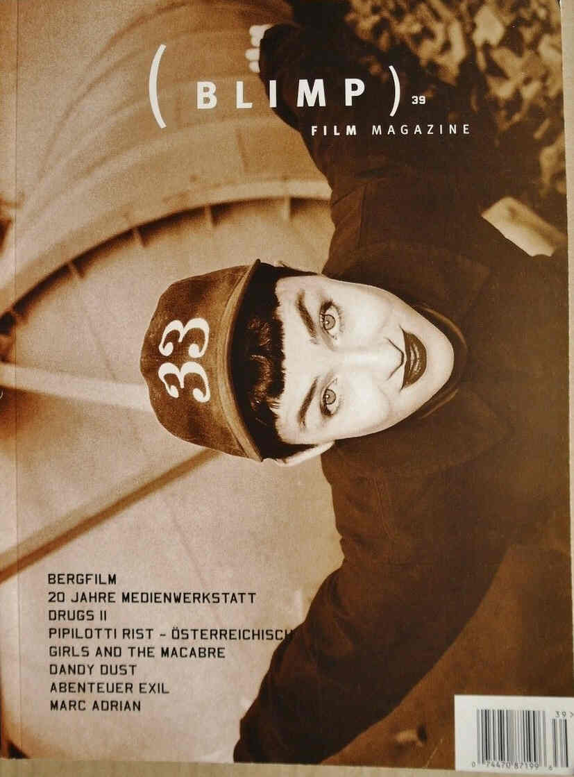 BLIMP magazine side cover Issue 39  1998