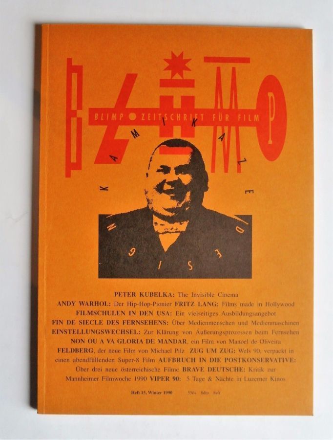 BLIMP magazine side cover Issue 15 Winter 1990