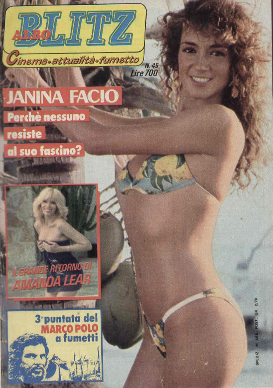 ALBO BLITZ magazine side cover Issue 45 9 November 1982