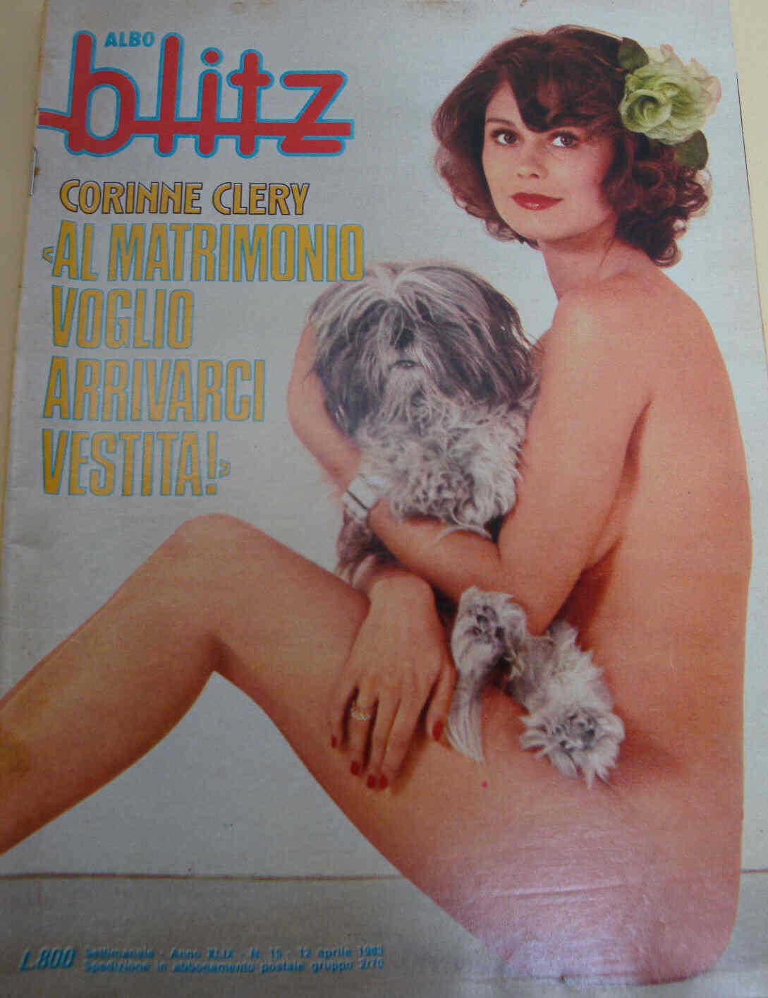 ALBO BLITZ magazine side cover Issue 15 12 April 1983