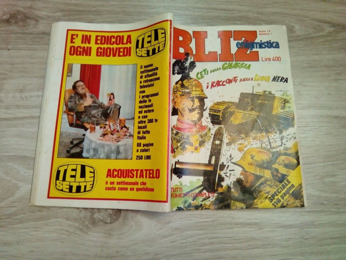 ALBO BLITZ magazine side cover Issue 1   1980