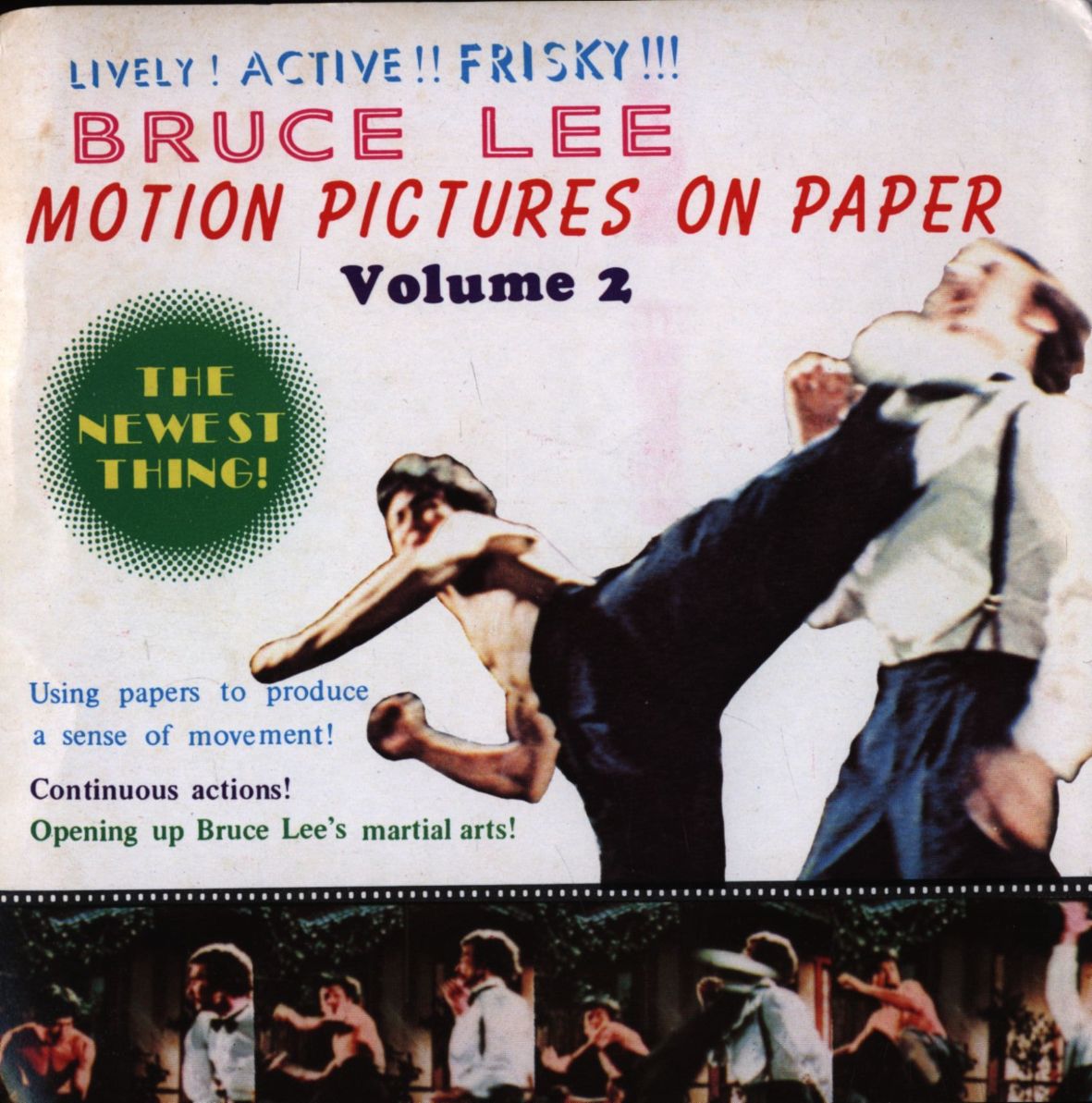 BRUCE LEE MOTION PICTURES ON PAPER magazine side cover Issue 2   1977