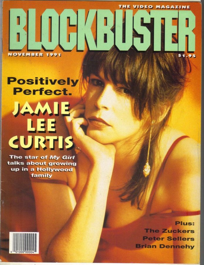 BLOCKBUSTER VIDEO magazine side cover  November 1991