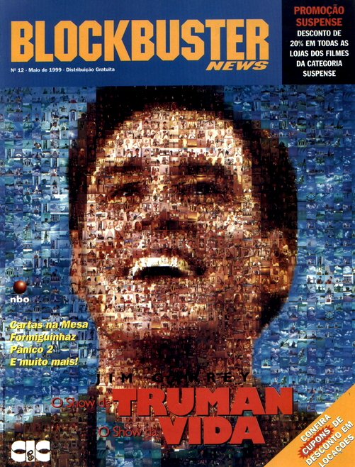 BLOCKBUSTER NEWS magazine side cover Issue 12  May 1999