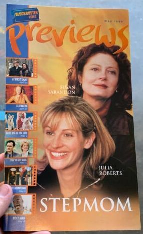 BLOCKBUSTER PREVIEWS magazine side cover  May 1999