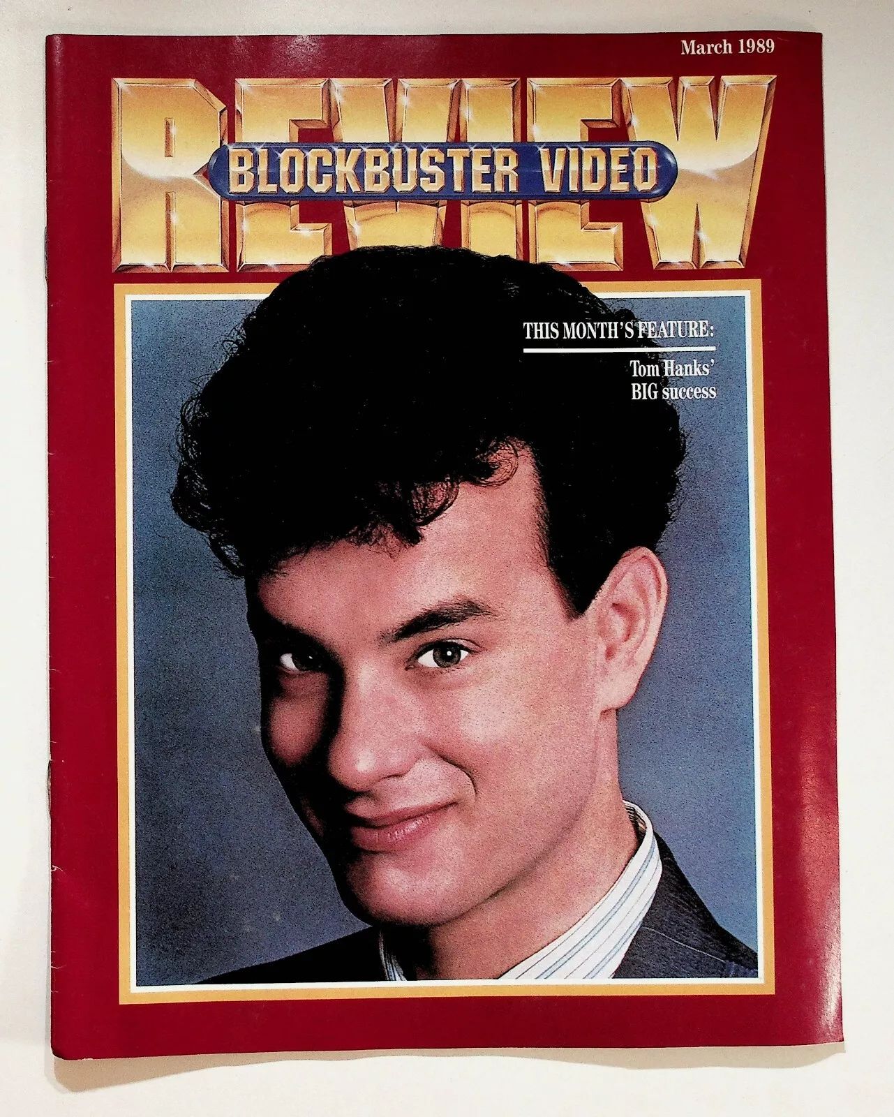 BLOCKBUSTER VIDEO magazine side cover  March 1989