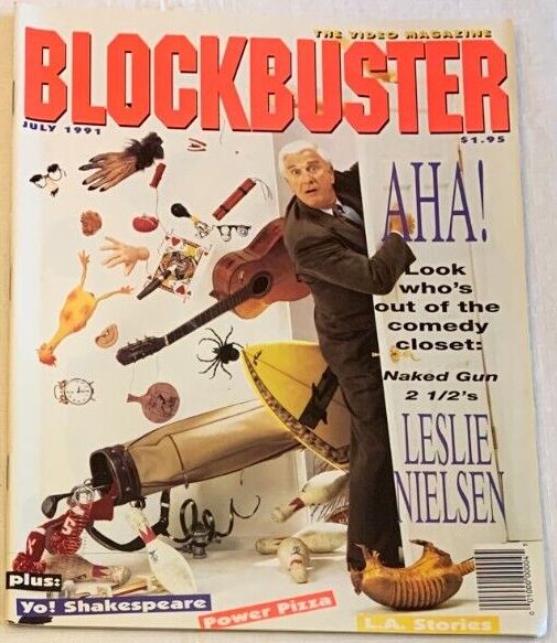 BLOCKBUSTER VIDEO magazine side cover  July 1991