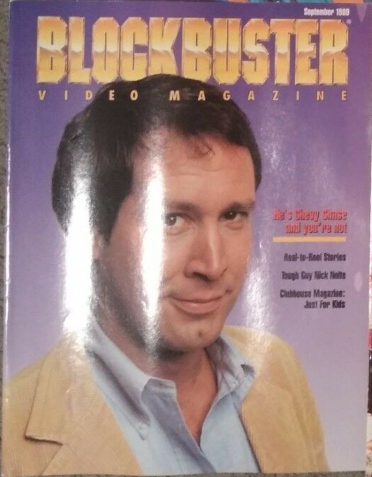 BLOCKBUSTER VIDEO magazine side cover  September 1989