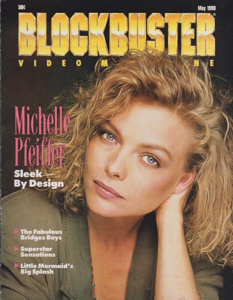 BLOCKBUSTER VIDEO magazine side cover  May 1990