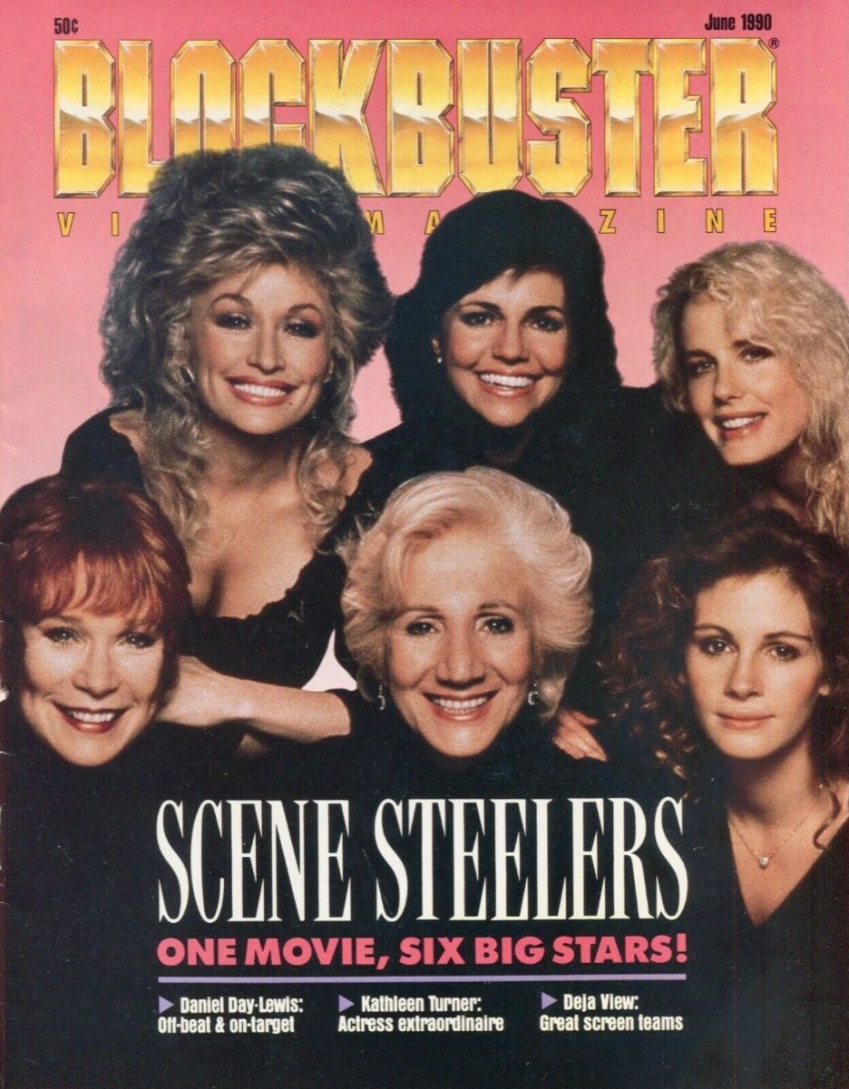 BLOCKBUSTER VIDEO magazine side cover  June 1990