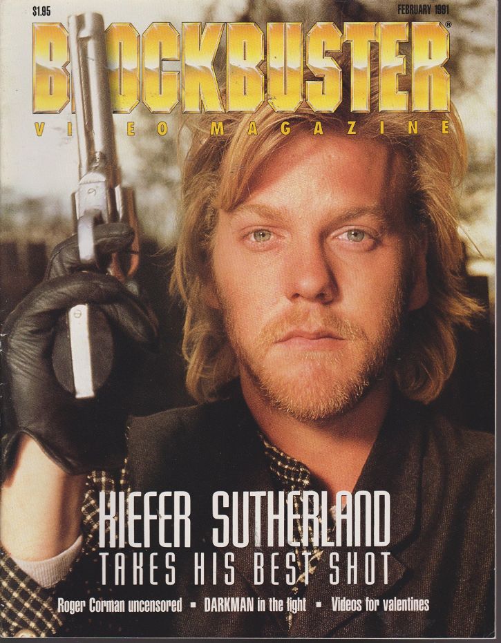 BLOCKBUSTER VIDEO magazine side cover  February 1991