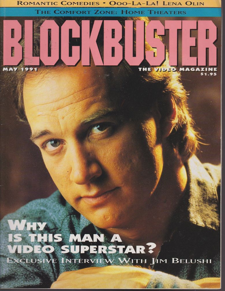 BLOCKBUSTER VIDEO magazine side cover  May 1991