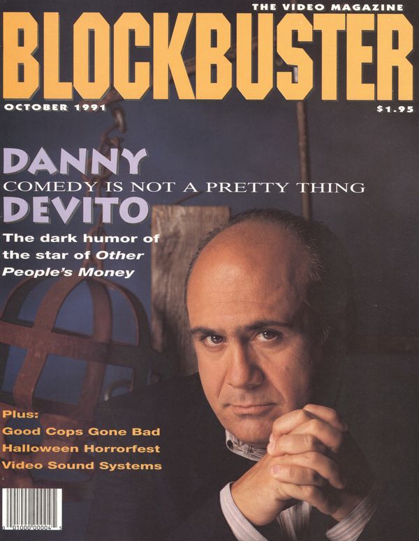 BLOCKBUSTER VIDEO magazine side cover  October 1991