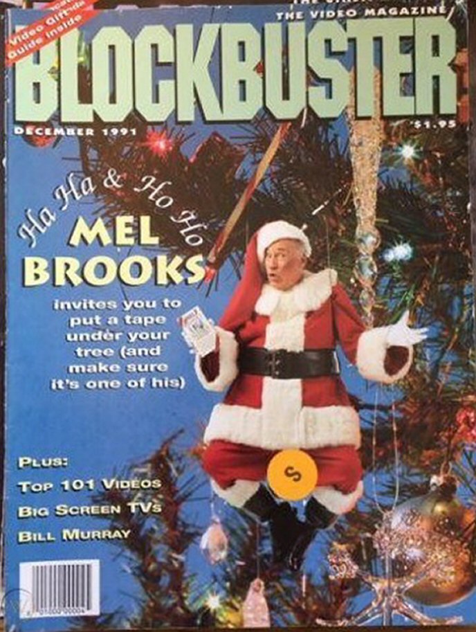 BLOCKBUSTER VIDEO magazine side cover  December 1991