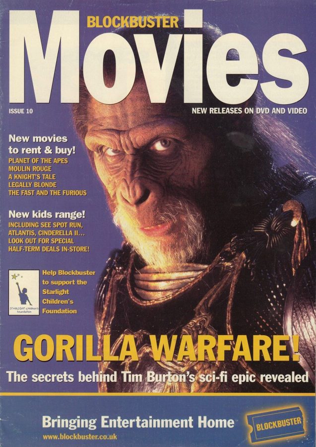 BLOCKBUSTER MOVIES magazine side cover Issue 10  2001