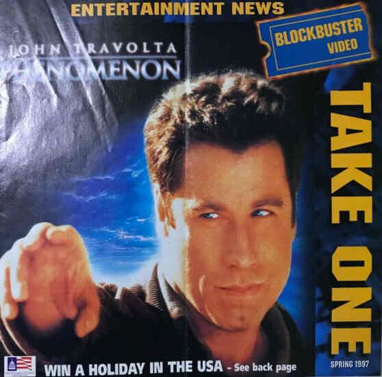 TAKE ONE BLOCKBUSTER magazine side cover Spring 1997