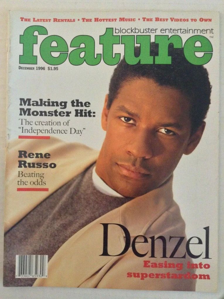 BLOCKBUSTER ENTERTAINMENT FEATURE magazine side cover  December 1996