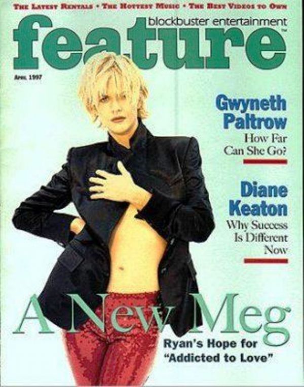 BLOCKBUSTER ENTERTAINMENT FEATURE magazine side cover  April 1997