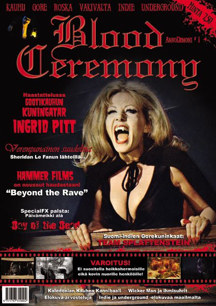 BLOOD CEREMONY magazine side cover Issue 1  