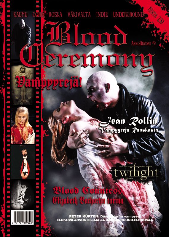 BLOOD CEREMONY magazine side cover Issue 9 September/October/November 2010