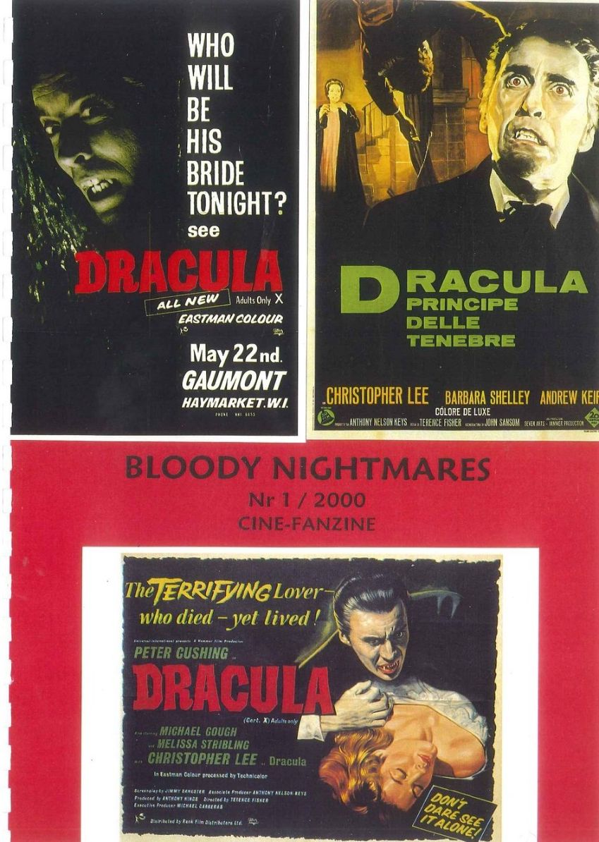BLOODY NIGHTMARES magazine side cover Issue 1   2000