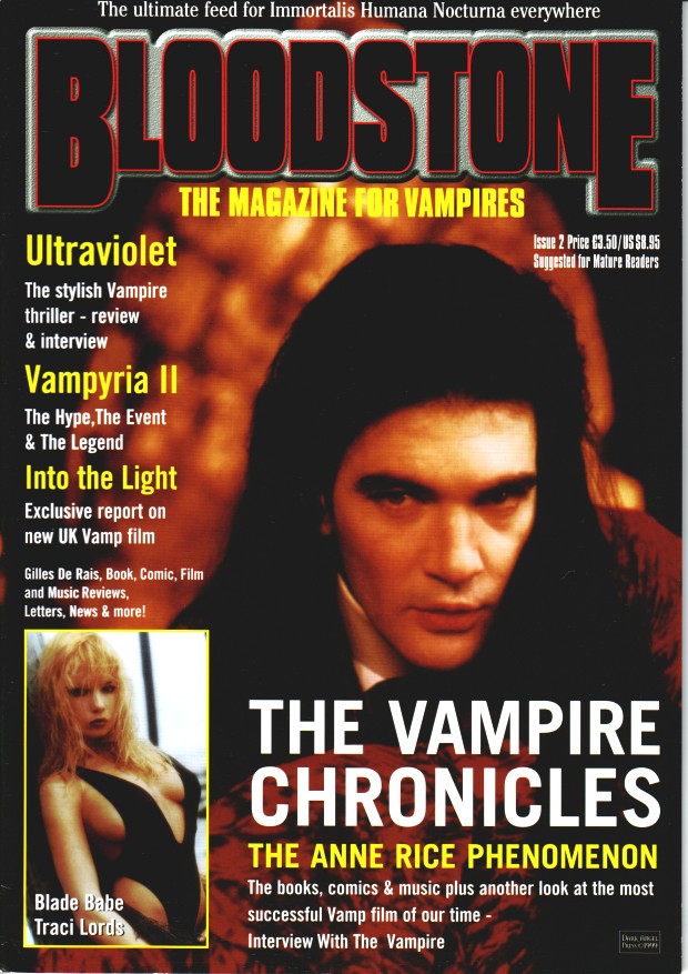 BLOODSTONE magazine side cover Issue 2 February 1999