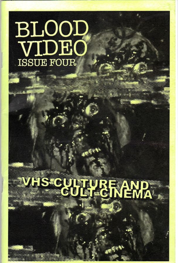 BLOOD VIDEO magazine side cover Issue 4  