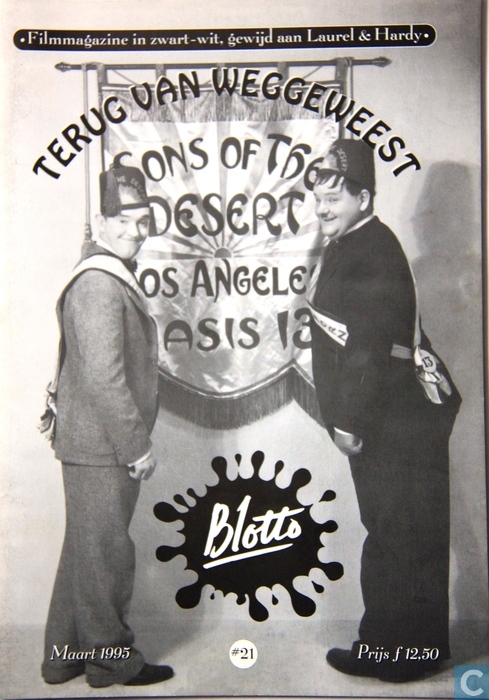 BLOTTO magazine side cover Issue 21 March 1995