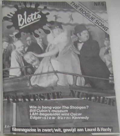 BLOTTO magazine side cover Issue 6   1986