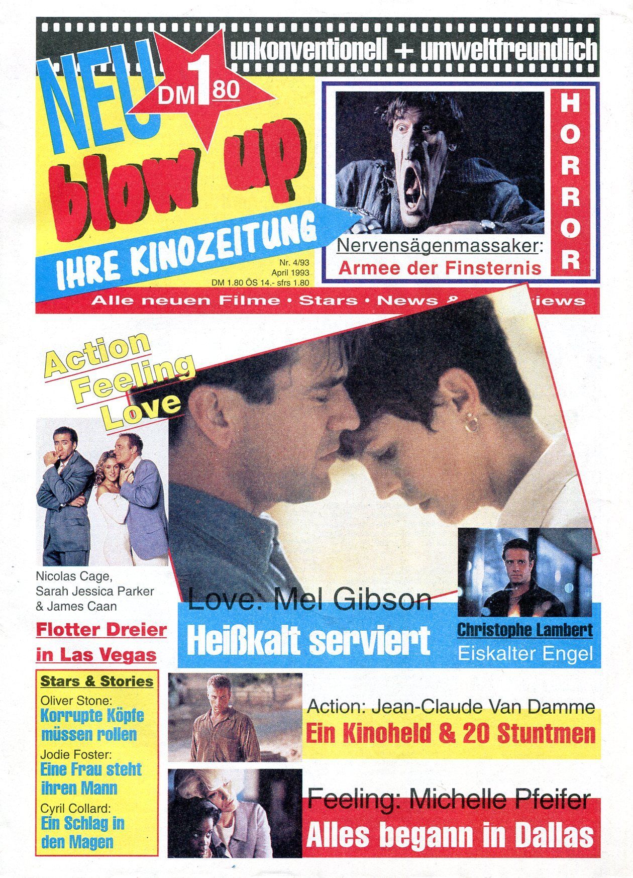 BLOW UP magazine side cover Issue 4 April 1993