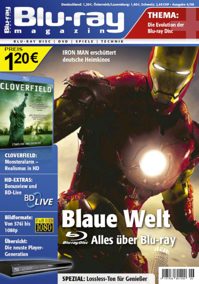 BLU-RAY MAGAZIN magazine side cover Issue 2 November/December 2008