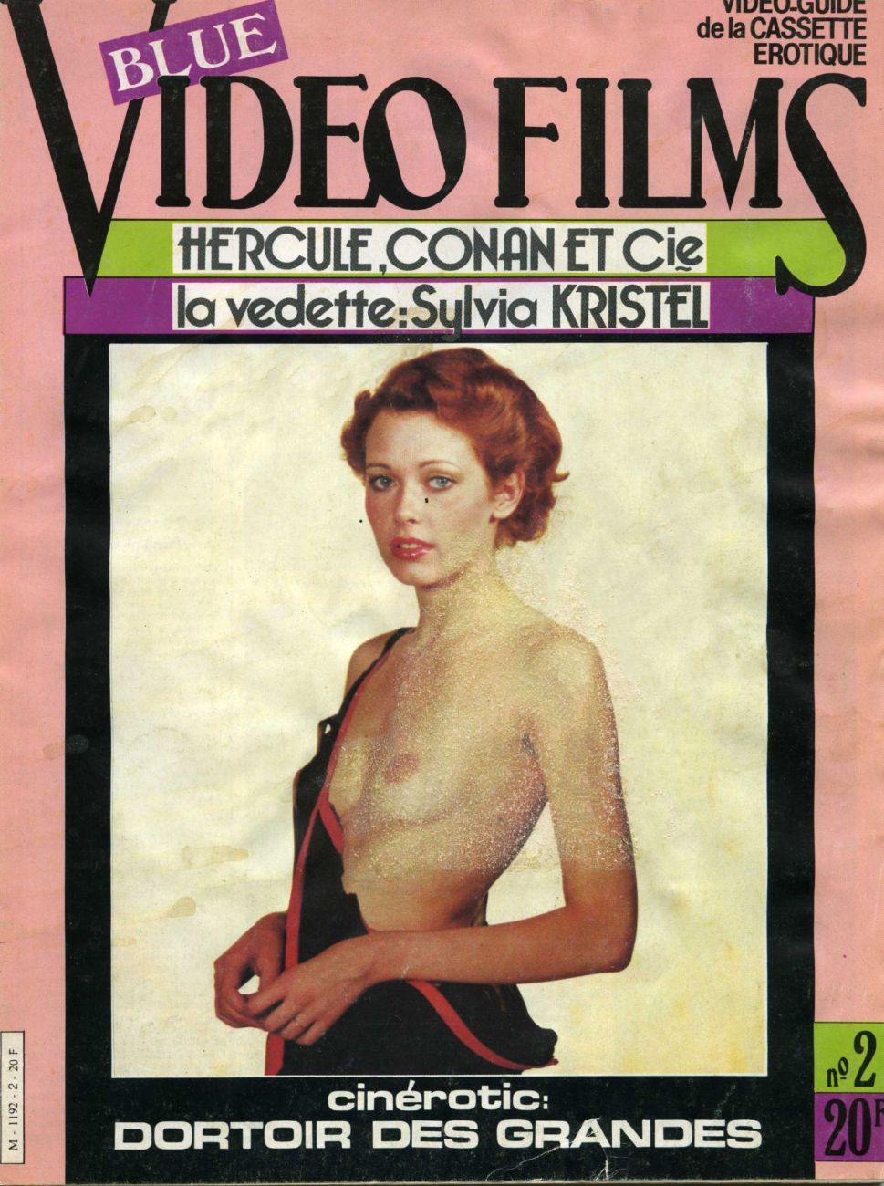 BLUE VIDEO FILMS magazine side cover Issue 2  1984
