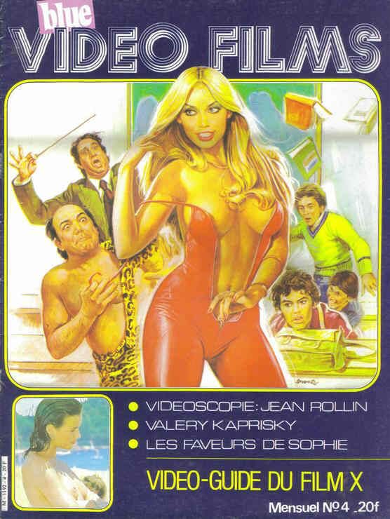 BLUE VIDEO FILMS magazine side cover Issue 4  1984