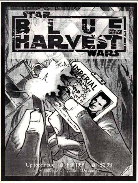 BLUE HARVEST magazine side cover Issue 4 Fall 1994