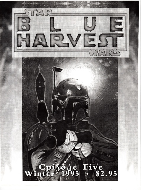 BLUE HARVEST magazine side cover Issue 5 Winter 1995