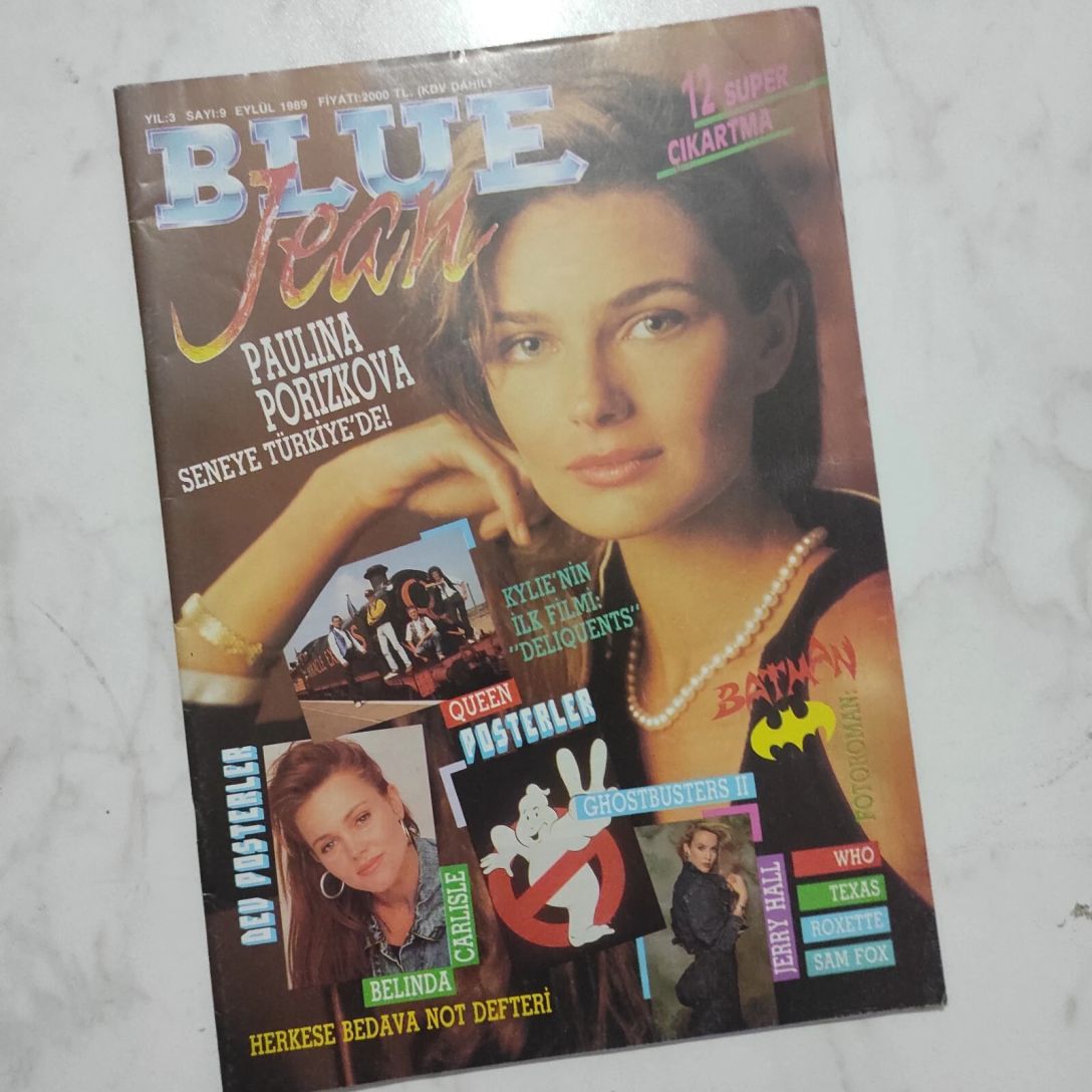 BLUE JEAN magazine side cover  September 1989