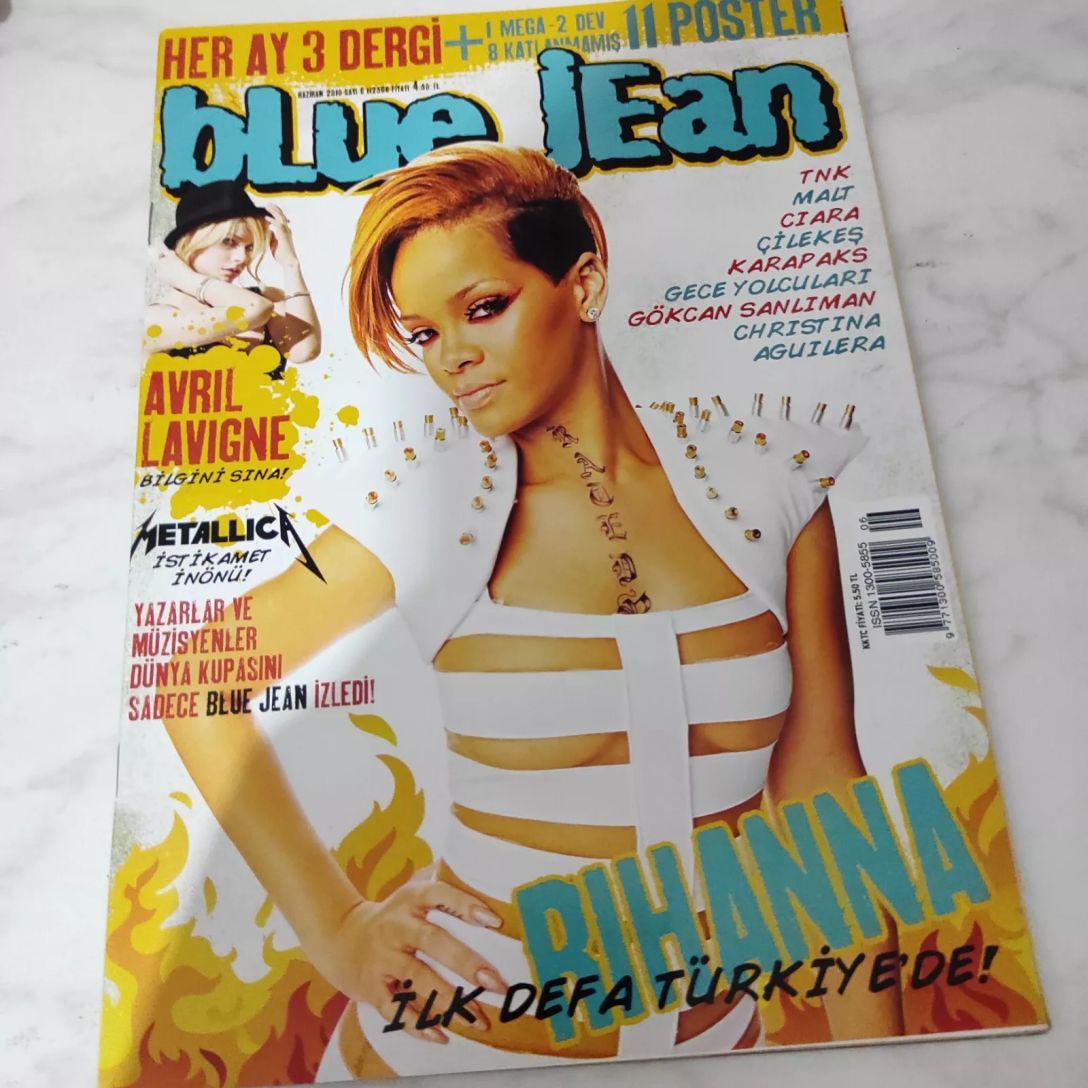 BLUE JEAN magazine side cover  June 2010