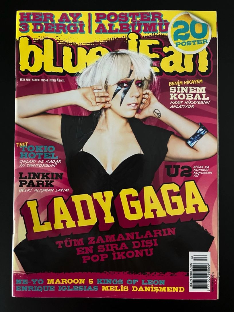 BLUE JEAN magazine side cover  October 2010