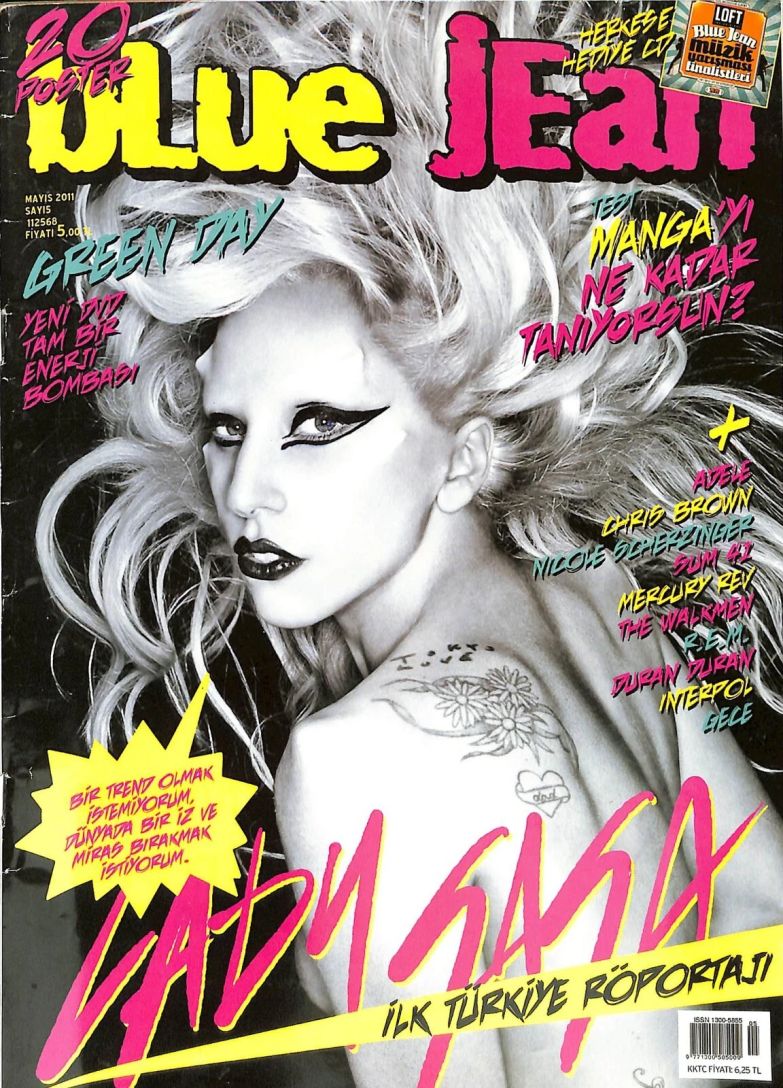 BLUE JEAN magazine side cover  May 2011