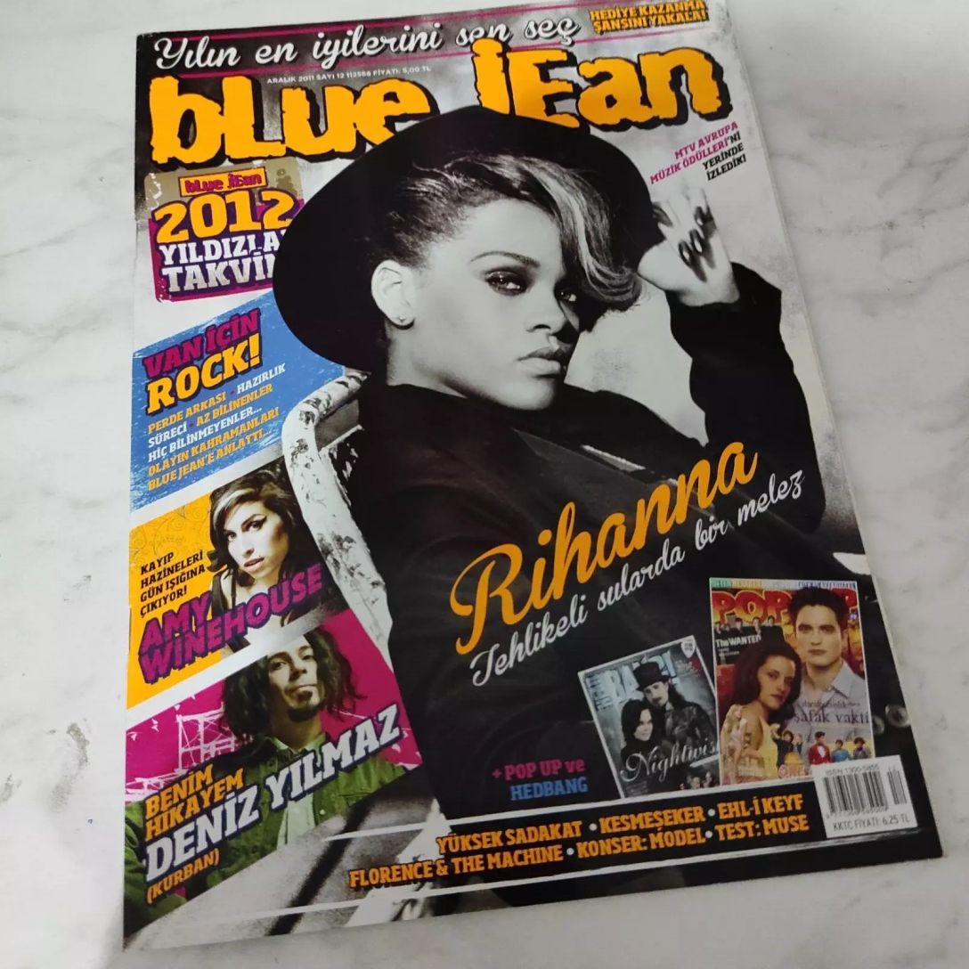 BLUE JEAN magazine side cover  December 2011