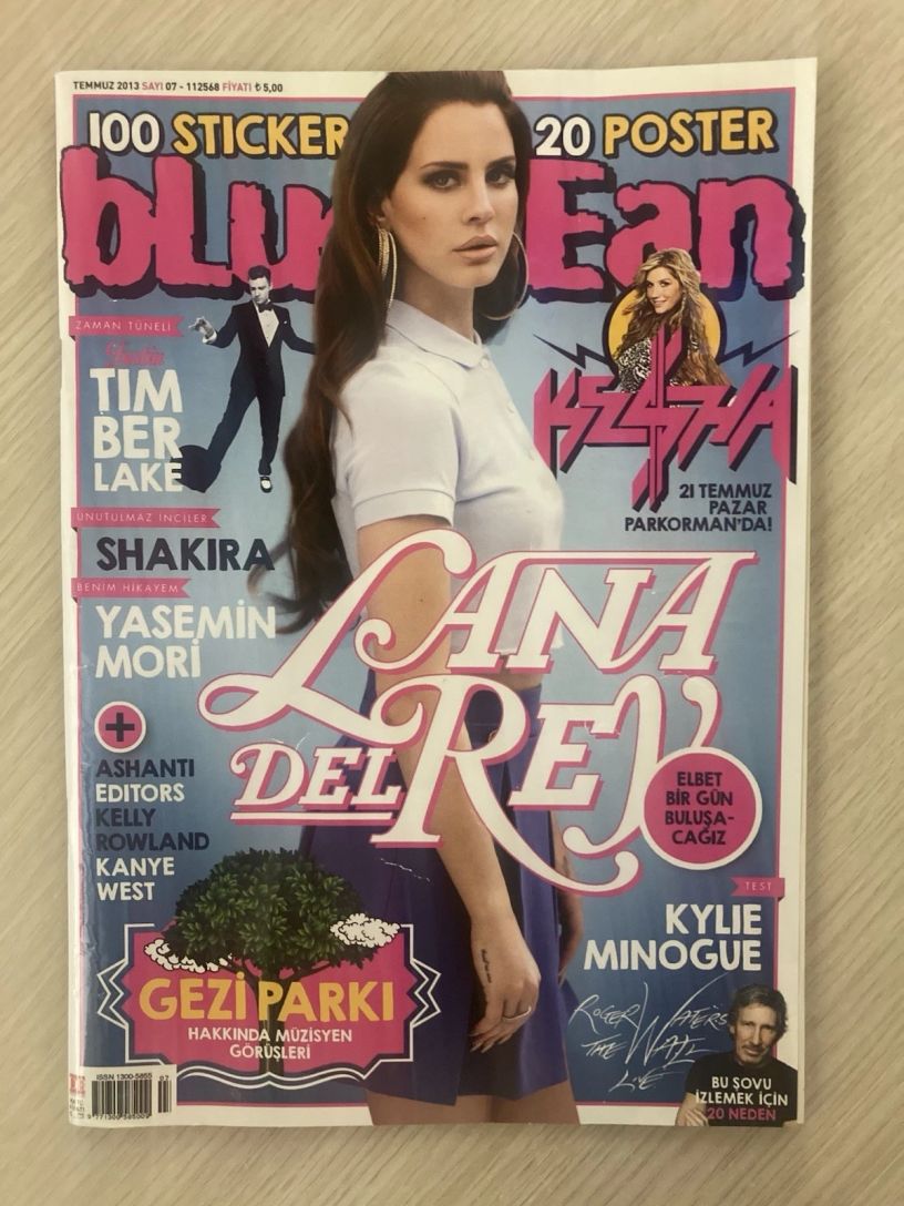 BLUE JEAN magazine side cover  July 2013