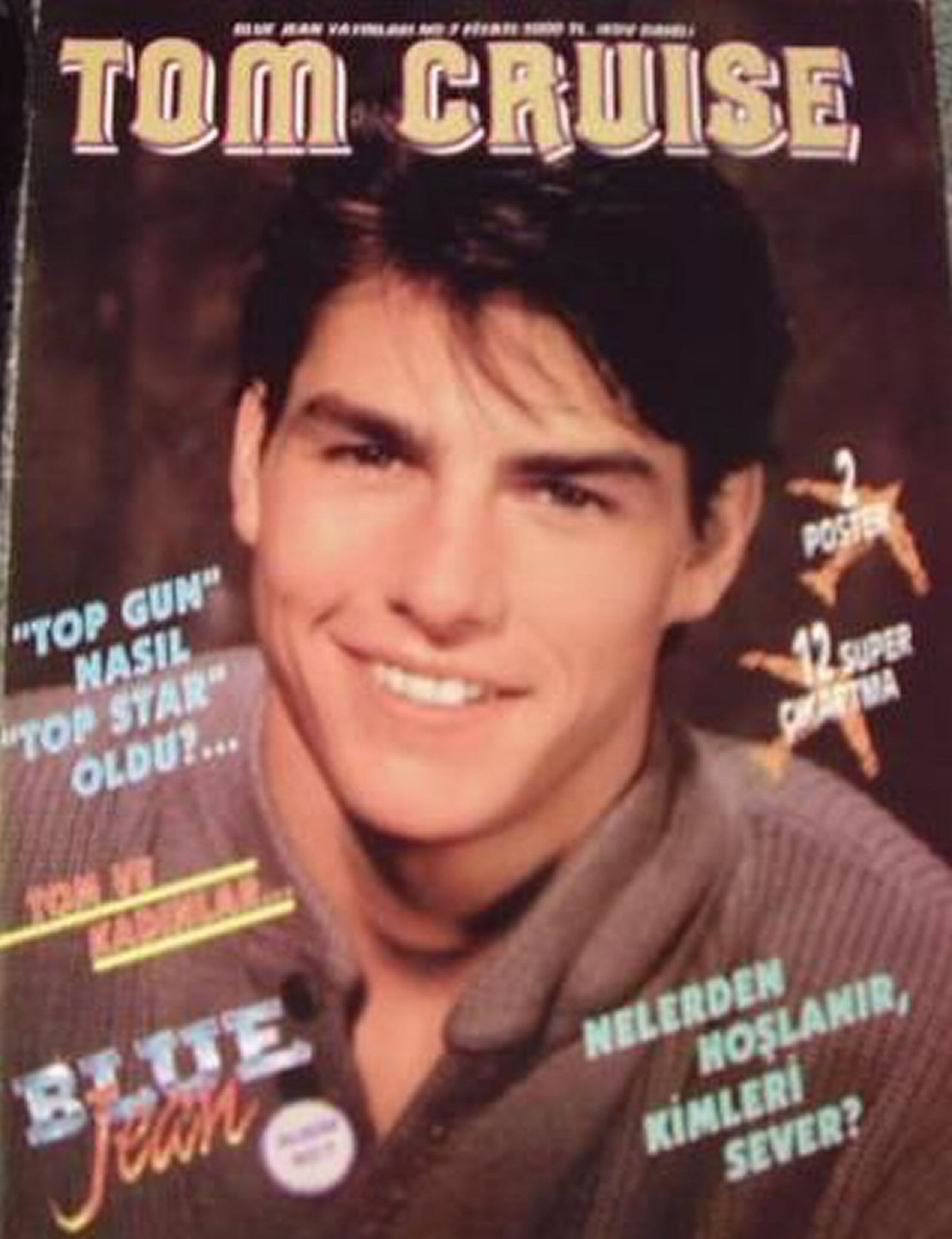 BLUE JEAN magazine side cover   1986