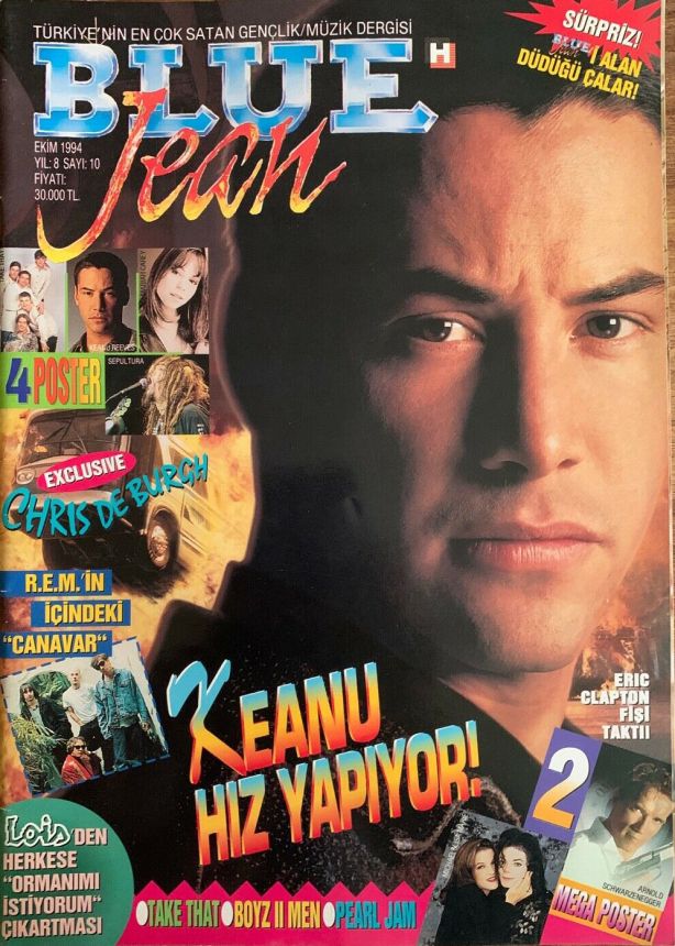 BLUE JEAN magazine side cover  October 1994